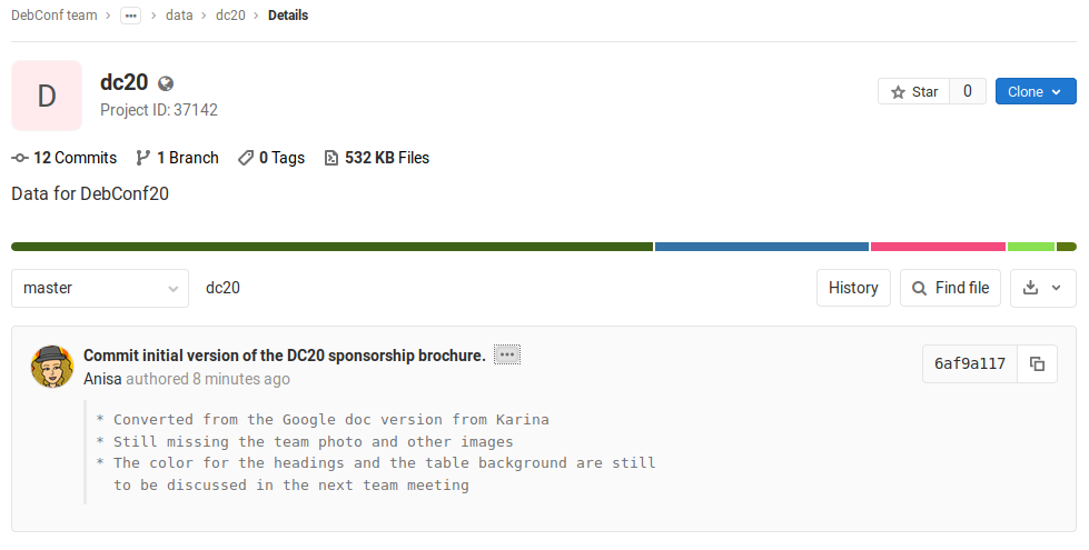 Initial commit of the DebConf20 sponsorship brochure